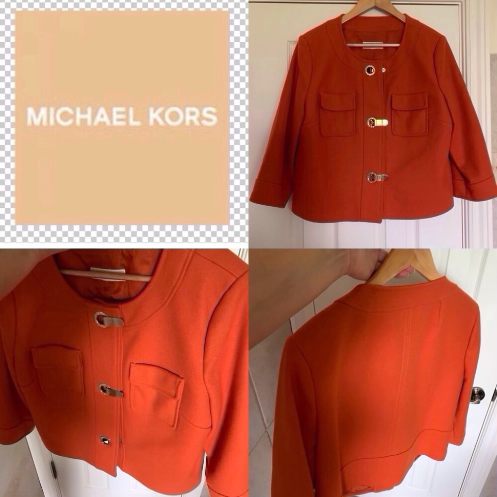 Like new🧡Michael Kors Jacket 80% Wool Size Large
